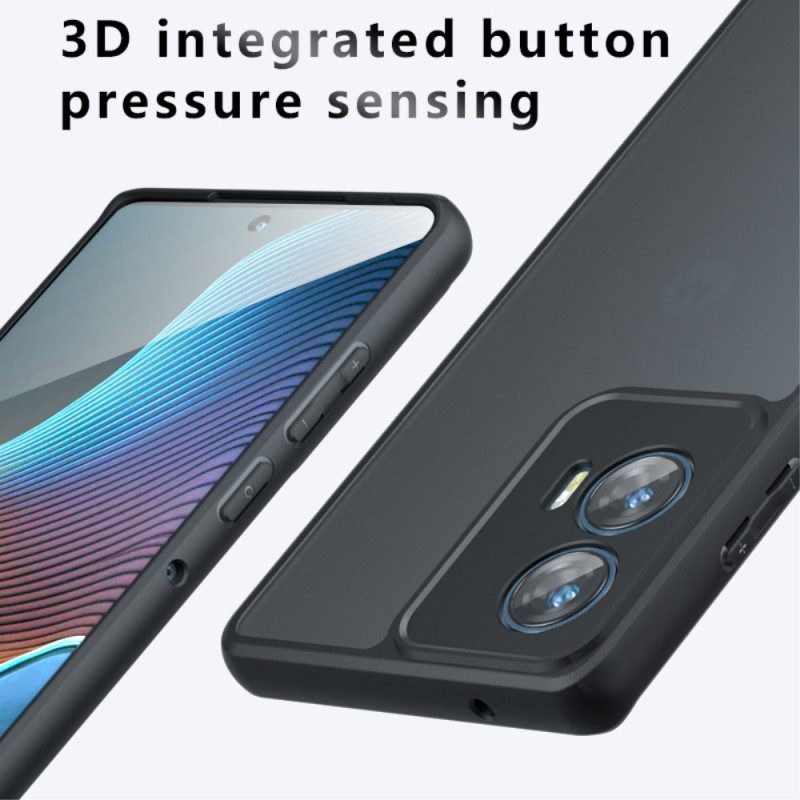 Case Motorola Edge 50 Fusion Puhelinkuoret Musta Läpinäkyvä