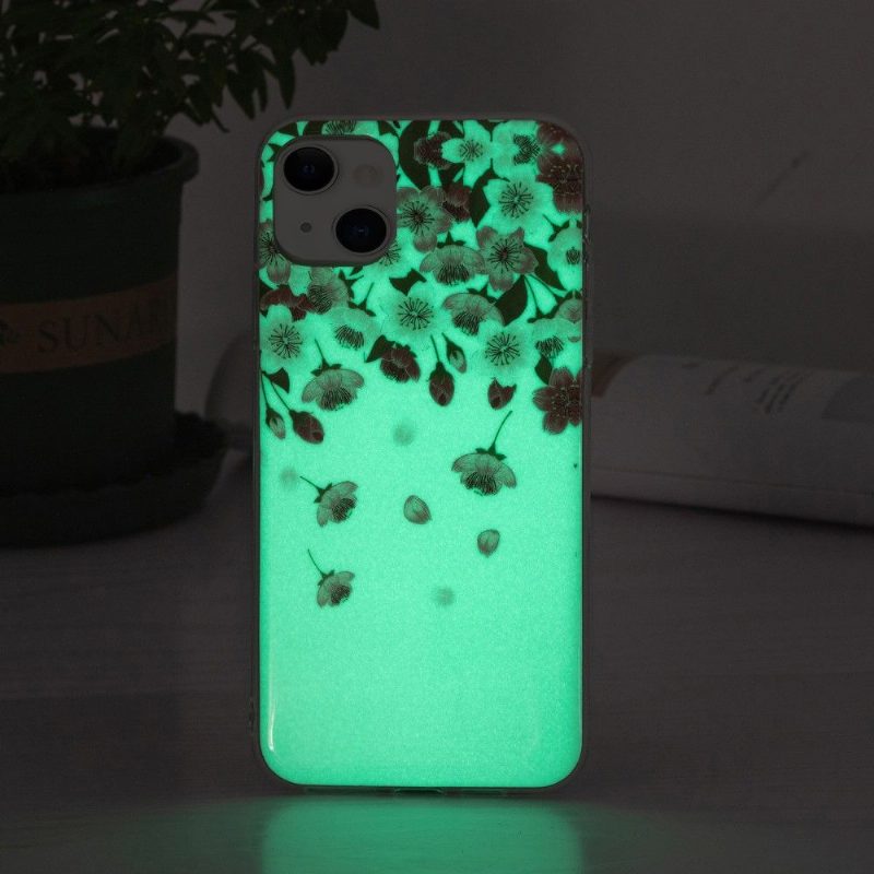 Case iPhone 13 Fluoresoivat Kukat