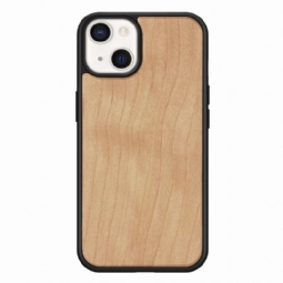 Case iPhone 13 Premium Wood - Vaaleanruskea