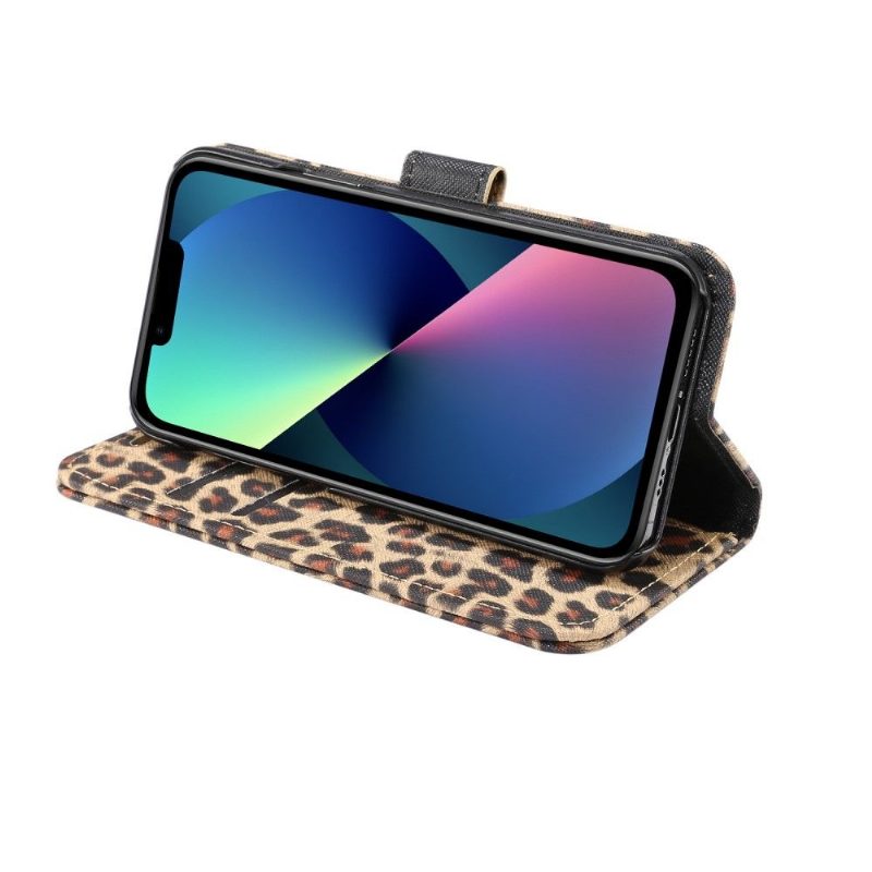 Kotelot iPhone 13 Steel Leopard