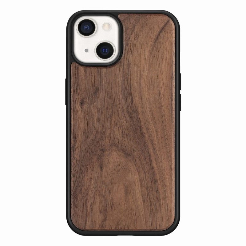 Kuori iPhone 13 Premium Wood - Tummanruskea