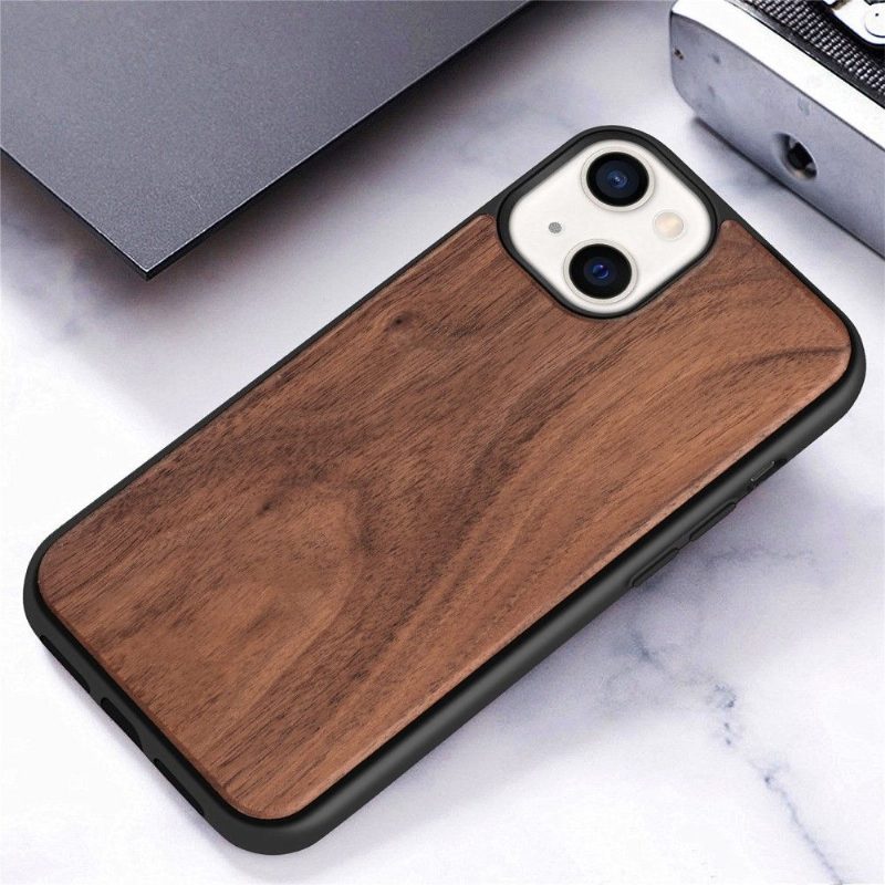 Kuori iPhone 13 Premium Wood - Tummanruskea