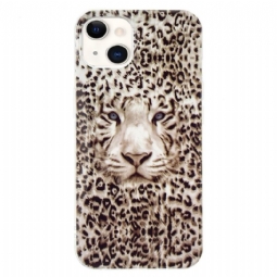 Kuori iPhone 13 Suojakuori Fluoresoiva Snow Leopard