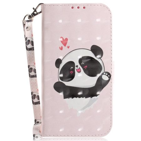 Kotelot Oppo Reno 12f 5g Panda Love Hihnalla Suojakuori