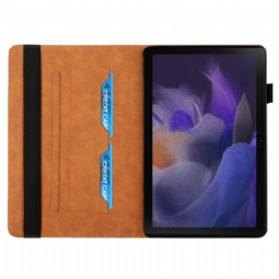 Kansi Samsung Galaxy Tab A8 (2021) Cube Geometry Flap -Korttiteline