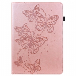 Samsung Galaxy Tab A8 (2021) Case Butterflies -Jalustatoiminto