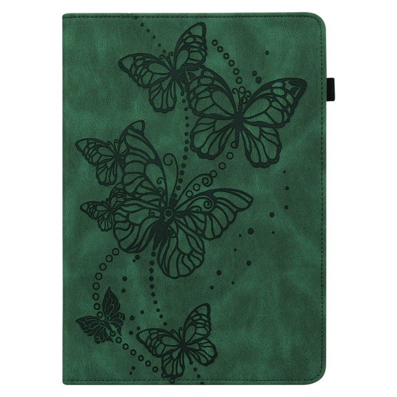 Samsung Galaxy Tab A8 (2021) Case Butterflies -Jalustatoiminto