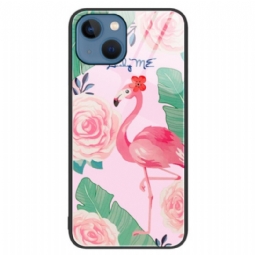 Case iPhone 15 Plus Flamingo Karkaistu Lasi