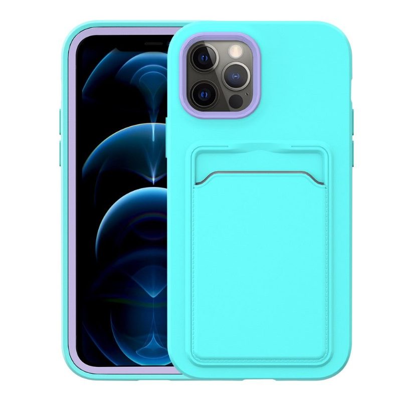 Kuori iPhone 13 Pro Max Skin-touch-kortin Pidike