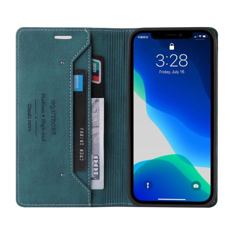 Nahkakotelo iPhone 13 Pro Max Gq.utrobe Faux Leather Retro