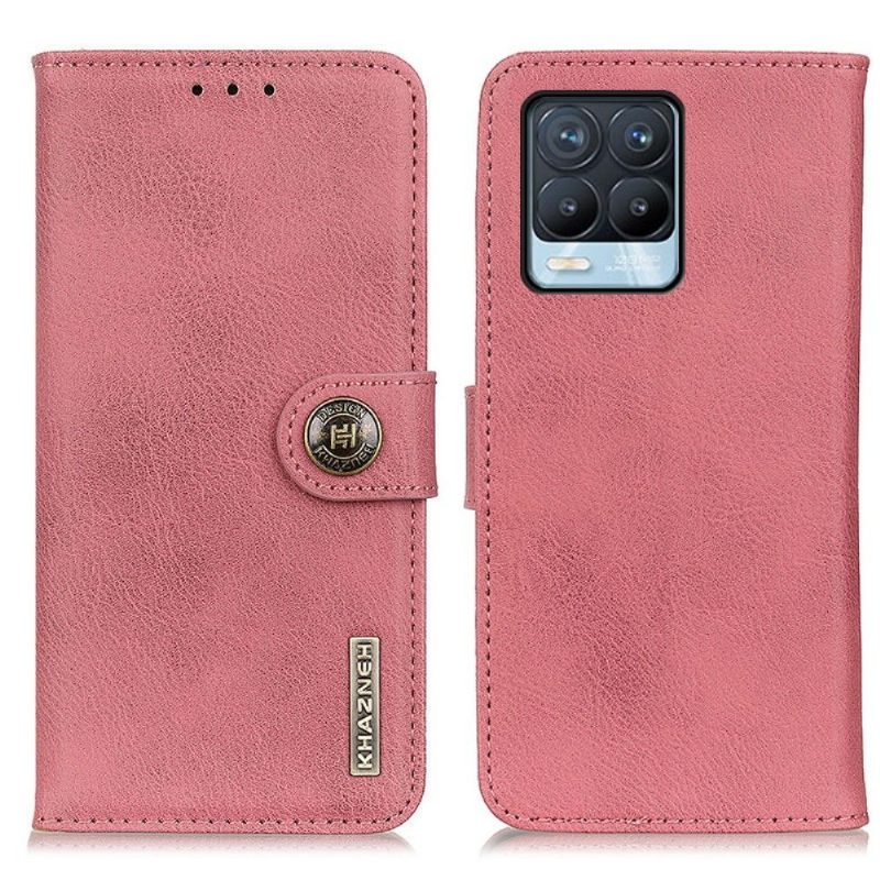 Kotelot Realme 8 / 8 Pro Khazneh Leather Effect -korttikotelo