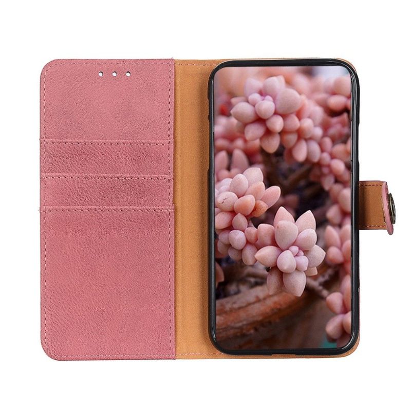 Kotelot Realme 8 / 8 Pro Khazneh Leather Effect -korttikotelo