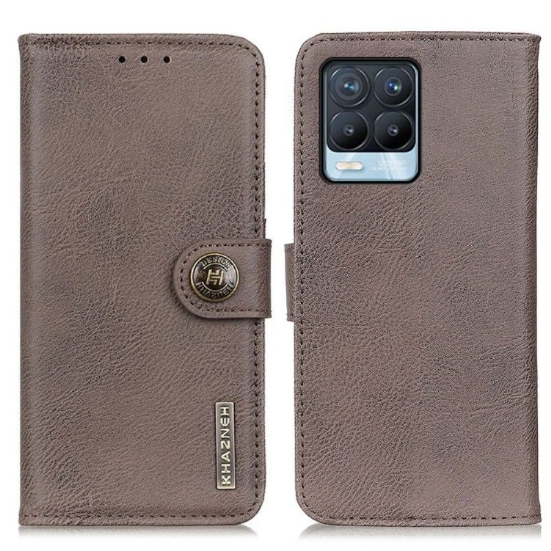 Kotelot Realme 8 / 8 Pro Khazneh Leather Effect -korttikotelo