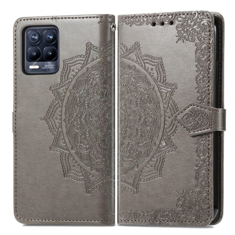 Kotelot Realme 8 / 8 Pro Mandala Relief Faux Leather