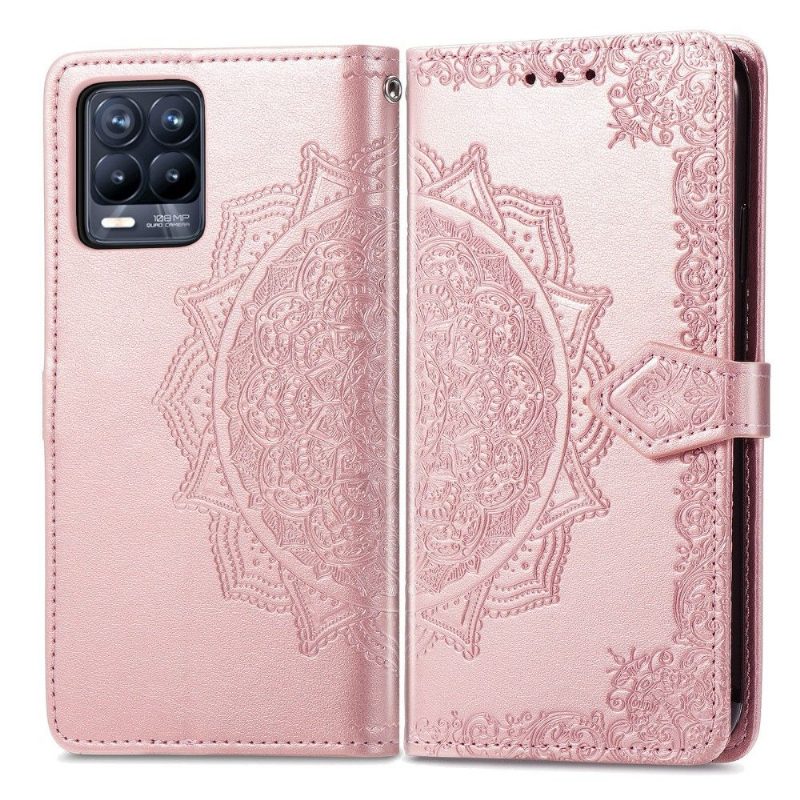 Kotelot Realme 8 / 8 Pro Mandala Relief Faux Leather