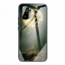 Case Xiaomi Redmi Note 10 / 10S Moon Man Karkaistu Lasi