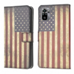 Flip Case Xiaomi Redmi Note 10 / 10S Amerikan Lippu