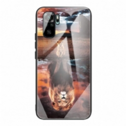 Kuori Xiaomi Redmi Note 10 / 10S Lion Cub's Dream Karkaistu Lasi