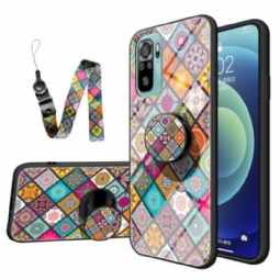 Kuori Xiaomi Redmi Note 10 / 10S Patchwork Magneettipidike