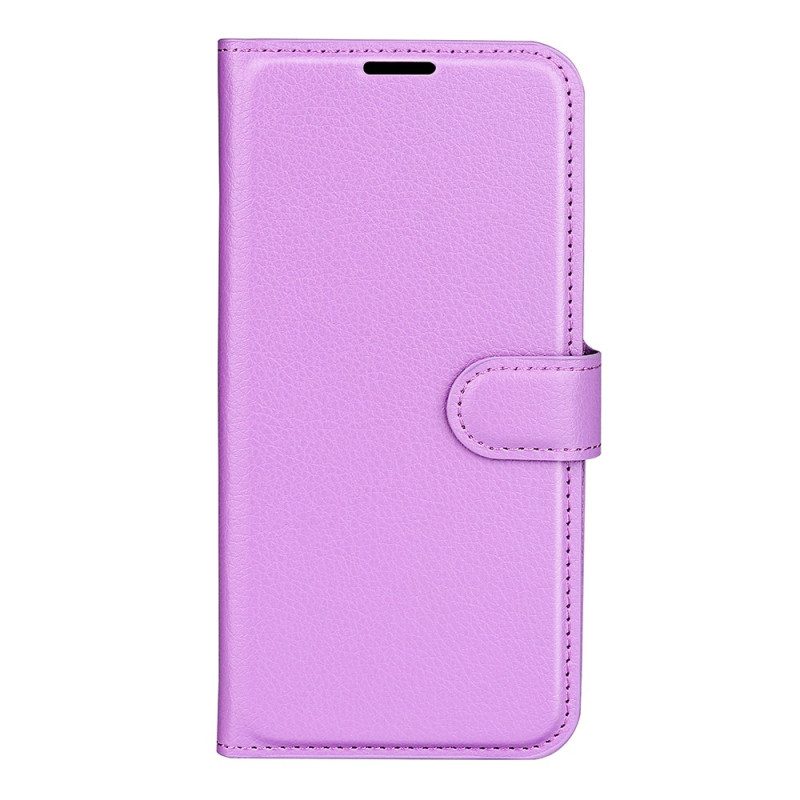 Kotelot Oppo Reno 12 Pro 5g Classic Litchi Faux Leather