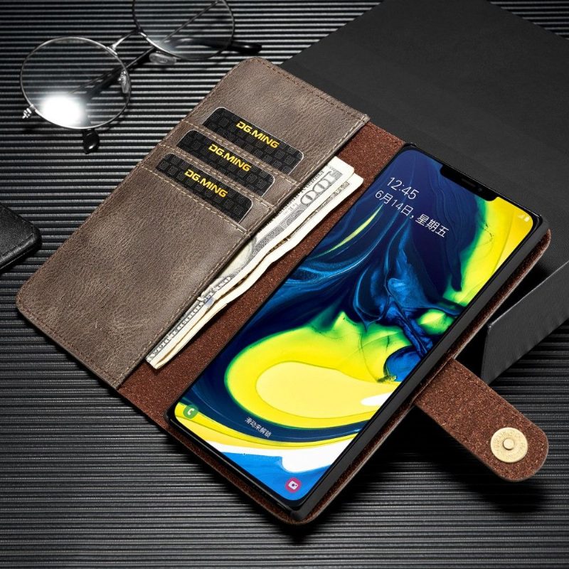 Case Nahkakotelo Samsung Galaxy Note 10 Murtumaton Puhelinkuoret Lompakkokuori Irrotettavalla Kuorella