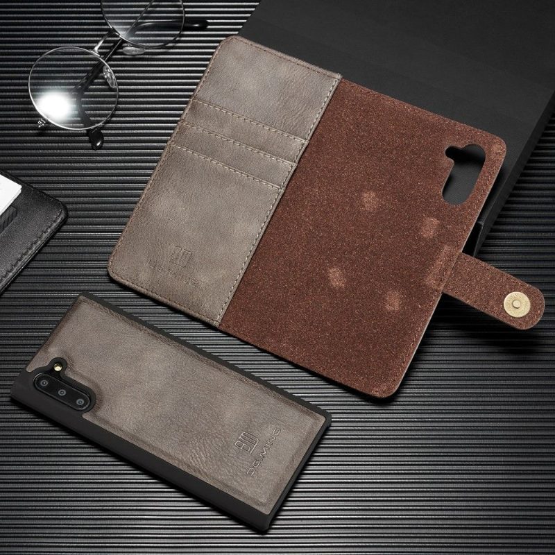 Case Nahkakotelo Samsung Galaxy Note 10 Murtumaton Puhelinkuoret Lompakkokuori Irrotettavalla Kuorella