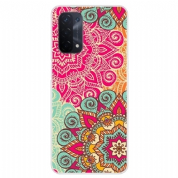 Kuori Oppo A74 5G / A54 5G Suojakuori Retro Mandala