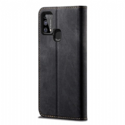 Flip Case Samsung Galaxy M31 Hemming La Giulia -kortin Haltija