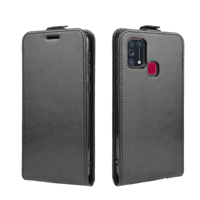 Flip Case Samsung Galaxy M31 Hemming Kotelot Flip Keinonahka Pystysuora