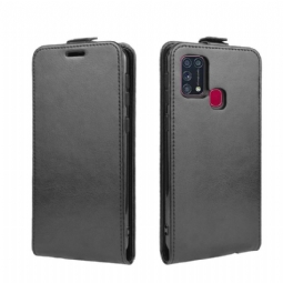 Flip Case Samsung Galaxy M31 Hemming Kotelot Flip Keinonahka Pystysuora