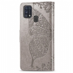 Kotelot Samsung Galaxy M31 Butterfly Relief