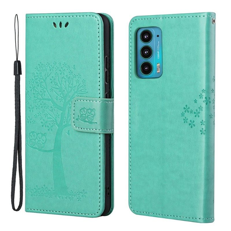 Flip Case Motorola Edge 20 Hemming Georgette Tree