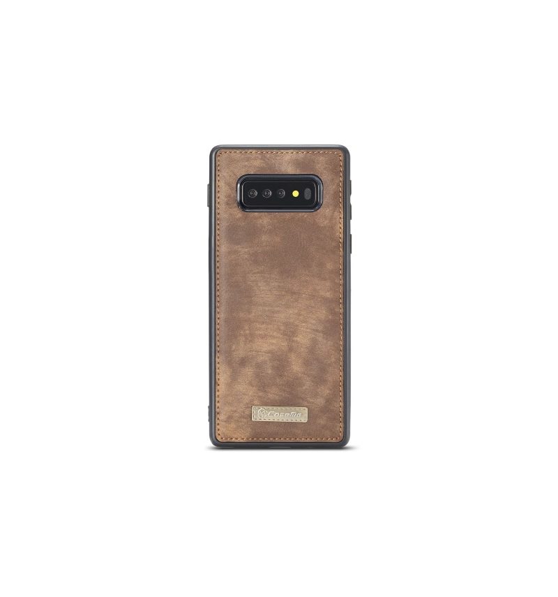 Kuori Kuoret Samsung Galaxy S10 Lompakkokotelo Ja Ruskea Kotelo