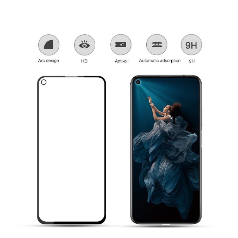 Honor 20 Pro - Täysikokoinen Karkaistu Lasi Näytönsuoja - Musta