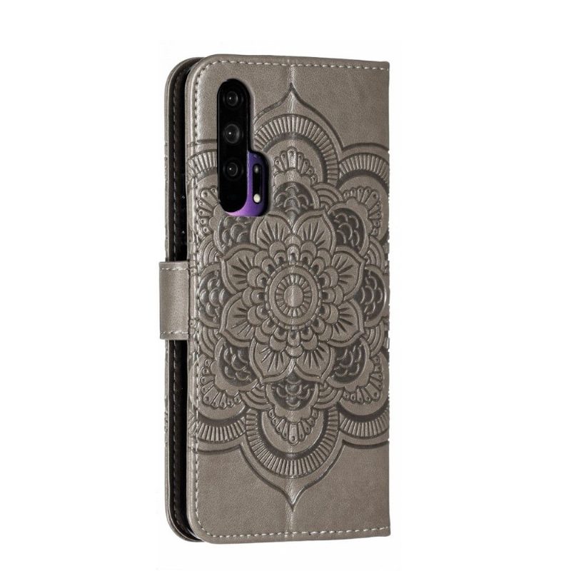 Kuoret Honor 20 Pro Kotelot Flip Folio Mandala Kaulanauhalla