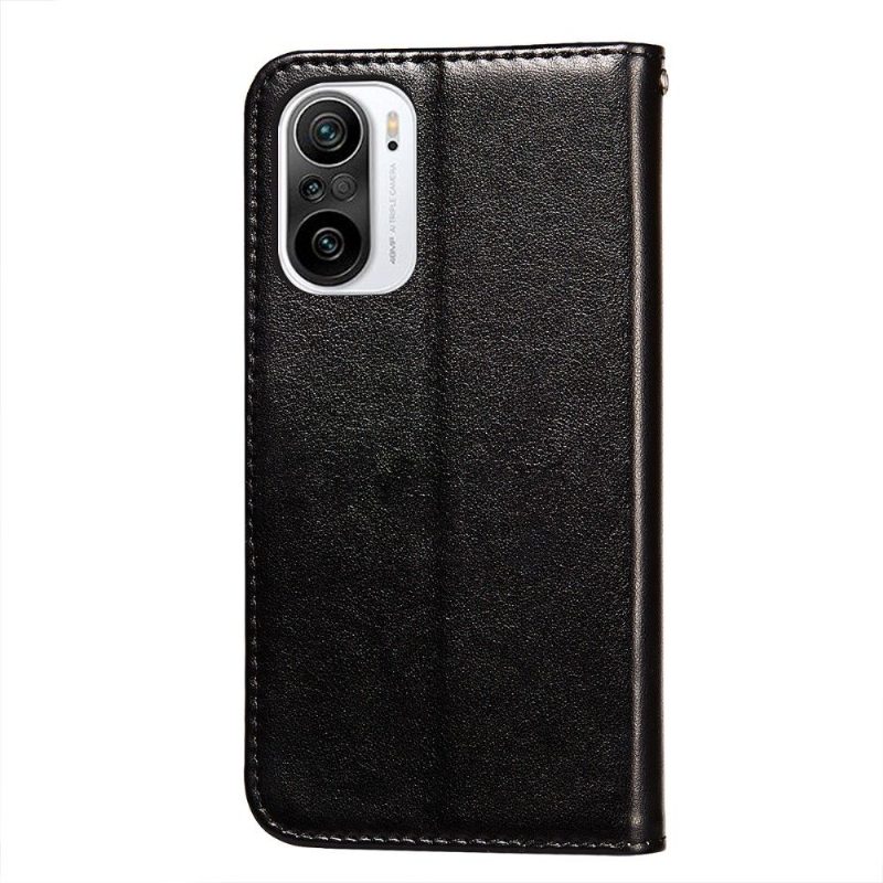 Flip Case Xiaomi Mi 11i / Poco F3 Hemming Kotelot Flip Flap-korttipidike