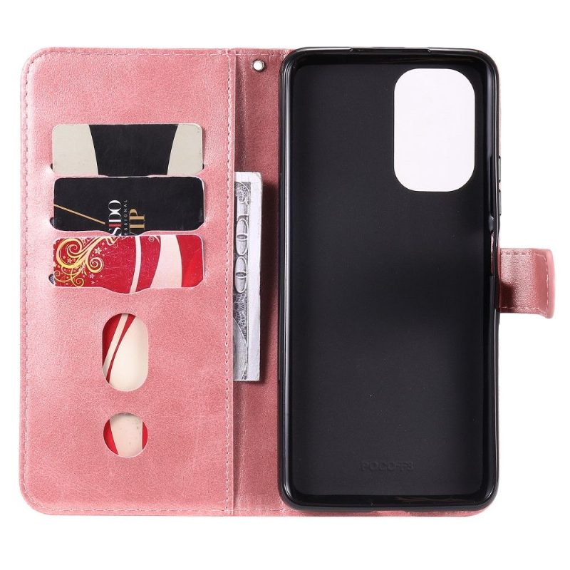 Flip Case Xiaomi Mi 11i / Poco F3 Hemming Lompakkokuori Elena Lompakko