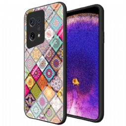 Kuori Oppo Find X5 Kaleidoscope Mandala Jalustalla