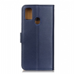 Kotelot Huawei P Smart 2020 Basic Faux Leather - Tummansininen