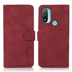 Kotelot Moto E40 / E30 / E20 Khazneh Fashion Leather Effect