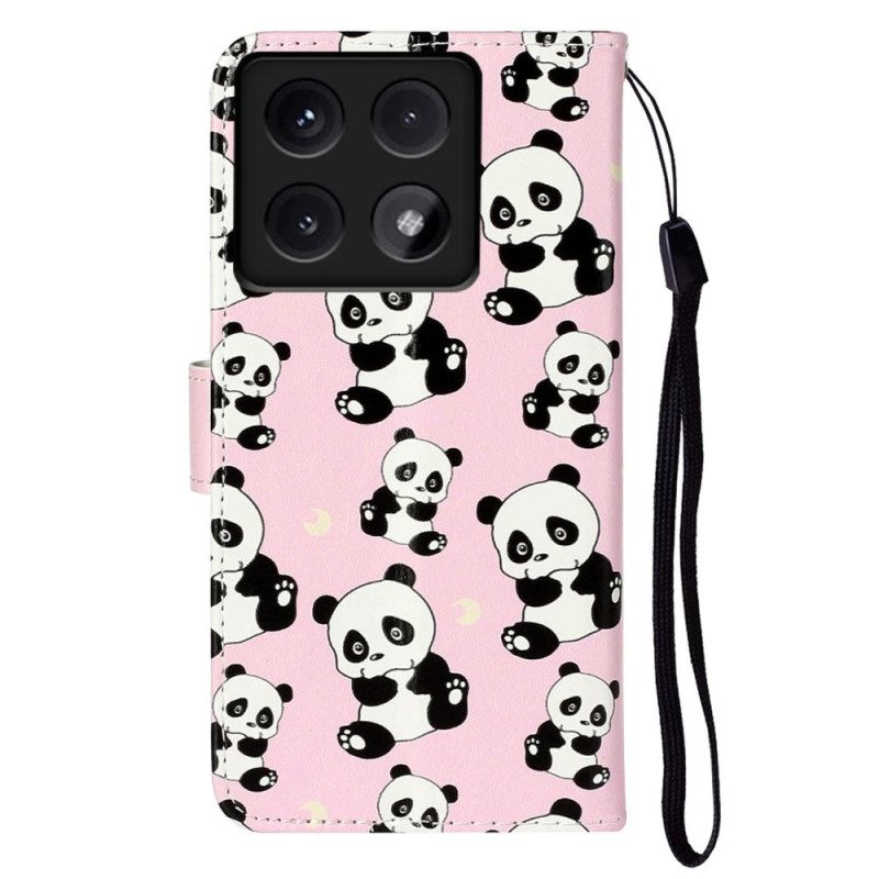 Kotelot Xiaomi 14t Pandas Premium Suojakuori