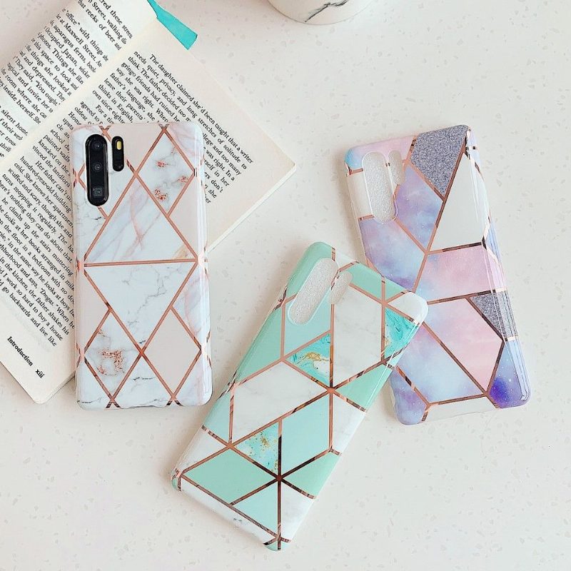 Kuori Huawei P30 Pro Marble Geometric Style