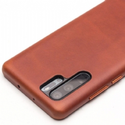 Kuori Huawei P30 Pro Qialino Premium Leather - Ruskea