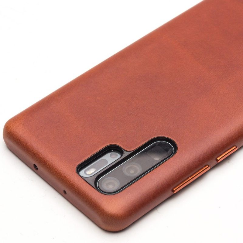 Kuori Huawei P30 Pro Qialino Premium Leather - Ruskea