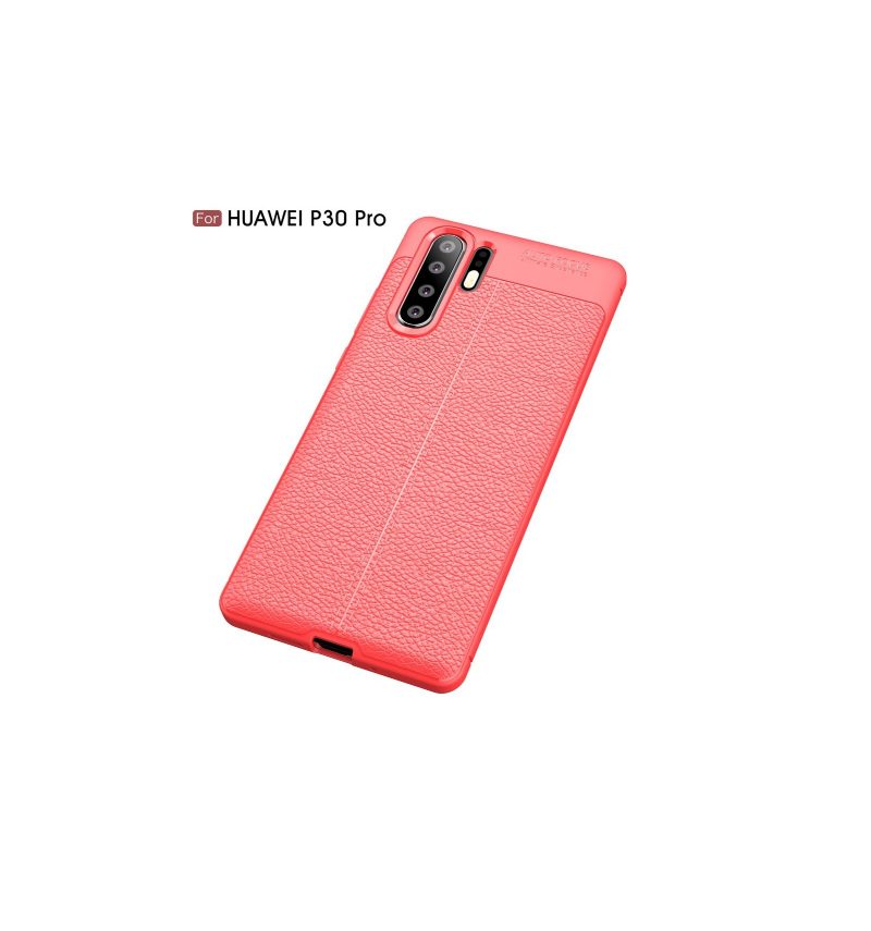 Kuori Huawei P30 Pro Textured Leather Style Gel