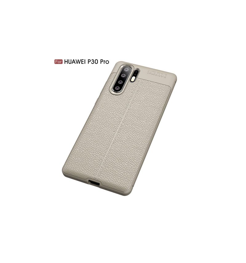 Kuori Huawei P30 Pro Textured Leather Style Gel