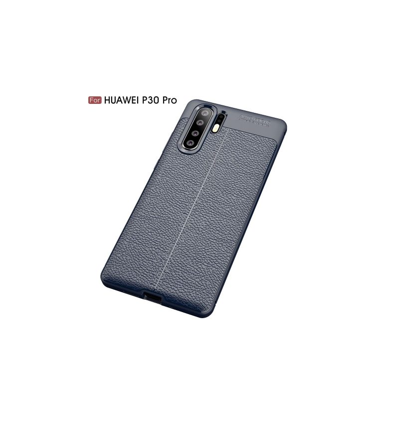 Kuori Huawei P30 Pro Textured Leather Style Gel