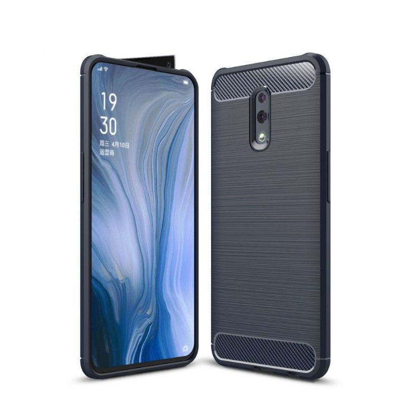 Kuori Oppo Reno Hiiliharjattu Geeli