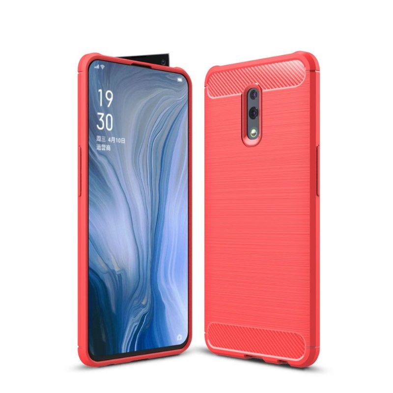 Kuori Oppo Reno Hiiliharjattu Geeli