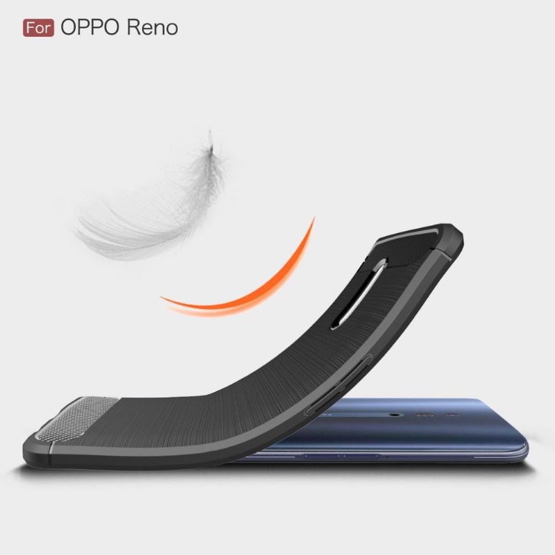 Kuori Oppo Reno Hiiliharjattu Geeli